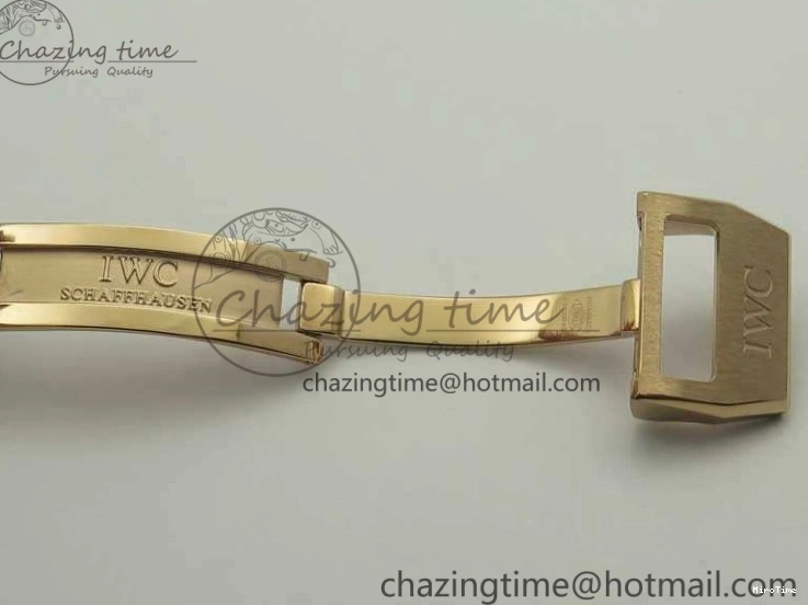 MIROTIME 0123 Big Pilot IW510301 Satin-Polished RG YLF Best Edition Black Dial On Leather Strap A Flexible 7222